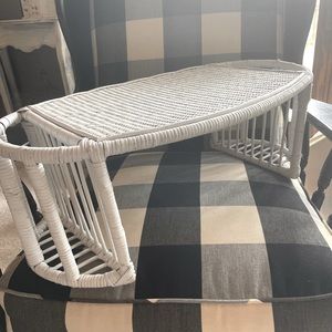 Wicker breakfast tray vintage